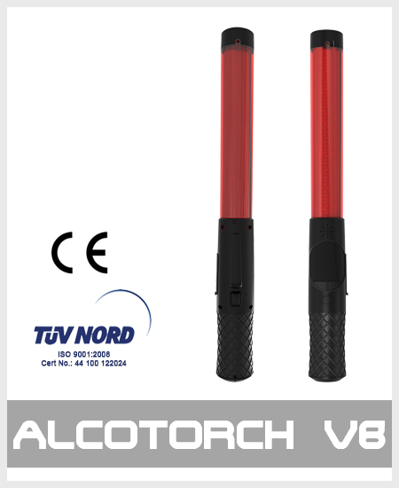 Professional Alcotorch V8 alcohol tester baton